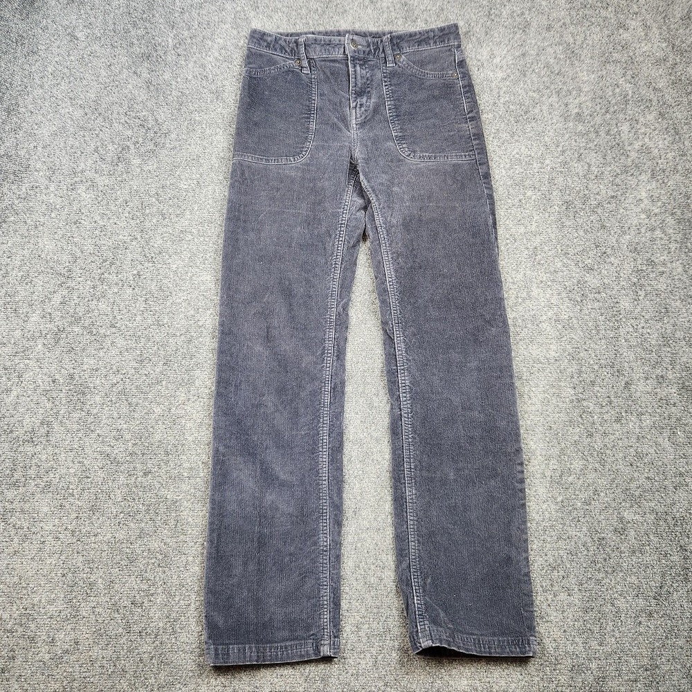 Patagonia Grand Pitch Chords‎ Pants Womens 27 Gray Corduroy Workwear Organic